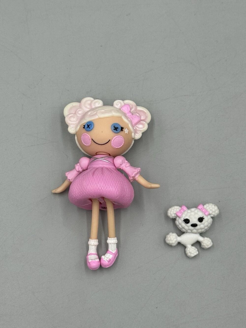 Lalaloopsy 3" Mini Doll Figure Cloud E. Sky w/pet Poodle Set No Halo